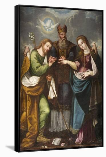 The Marriage of the Virgin, 1668-Pedro Ramirez-Framed Stretched Canvas
