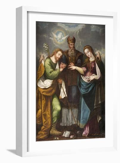 The Marriage of the Virgin, 1668-Pedro Ramirez-Framed Giclee Print