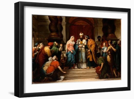 The Marriage of the Virgin, 1833-Jerome Martin Langlois-Framed Giclee Print