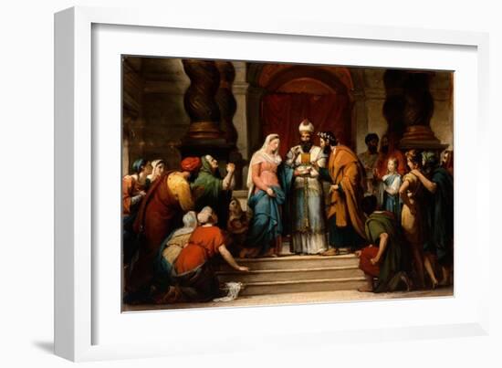 The Marriage of the Virgin, 1833-Jerome Martin Langlois-Framed Giclee Print