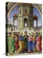 The Marriage of the Virgin, about 1500-Perugino-Stretched Canvas