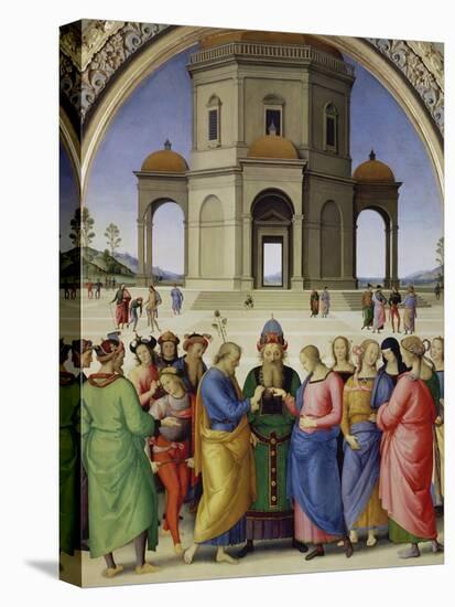 The Marriage of the Virgin, about 1500-Perugino-Stretched Canvas