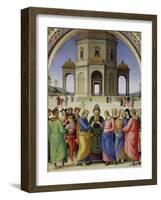 The Marriage of the Virgin, about 1500-Perugino-Framed Giclee Print
