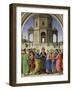 The Marriage of the Virgin, about 1500-Perugino-Framed Giclee Print