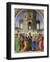 The Marriage of the Virgin, about 1500-Perugino-Framed Giclee Print