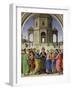The Marriage of the Virgin, about 1500-Perugino-Framed Giclee Print