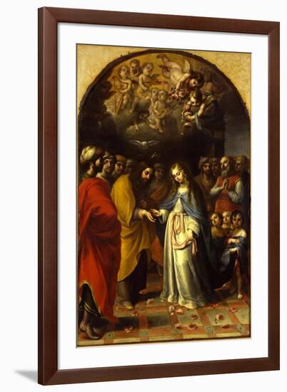 The Marriage of the Virgin, c.1693-Esteban Márquez de Velasco-Framed Giclee Print