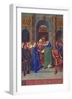 'The Marriage of the Virgin', c1455, (1939)-Jean Fouquet-Framed Giclee Print