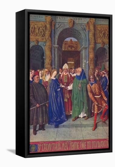 'The Marriage of the Virgin', c1455, (1939)-Jean Fouquet-Framed Stretched Canvas