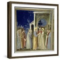 The Marriage of the Virgin, circa 1305-Giotto di Bondone-Framed Giclee Print