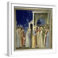 The Marriage of the Virgin, circa 1305-Giotto di Bondone-Framed Giclee Print