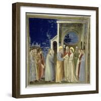 The Marriage of the Virgin, circa 1305-Giotto di Bondone-Framed Giclee Print