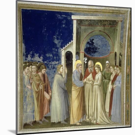 The Marriage of the Virgin, circa 1305-Giotto di Bondone-Mounted Giclee Print