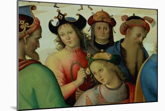 The Marriage of the Virgin, Detail of the Suitors, 1500-04-Pietro Perugino-Mounted Giclee Print