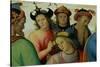 The Marriage of the Virgin, Detail of the Suitors, 1500-04-Pietro Perugino-Stretched Canvas