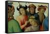 The Marriage of the Virgin, Detail of the Suitors, 1500-04-Pietro Perugino-Framed Stretched Canvas