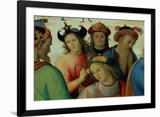 The Marriage of the Virgin, Detail of the Suitors, 1500-04-Pietro Perugino-Framed Giclee Print