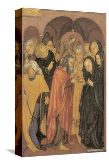 The Marriage Of The Virgin-Michelino Da Besozzo-Stretched Canvas