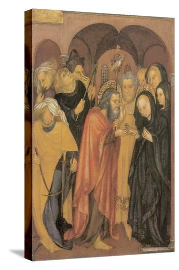 The Marriage Of The Virgin-Michelino Da Besozzo-Stretched Canvas