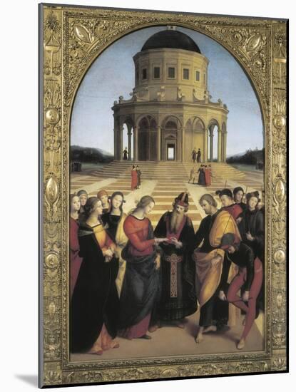 The Marriage of the Virgin-Raphael-Mounted Art Print