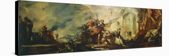 The Marriage of Tobias-Giovanni Antonio Guardi-Stretched Canvas