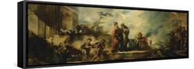 The Marriage of Tobias-Giovanni Antonio Guardi-Framed Stretched Canvas