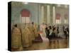 The Marriage of Tsar Nicholas II (1868-1918) and Alexandra Feodorovna (1872-1918) 1894-Ilya Efimovich Repin-Stretched Canvas