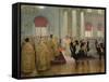 The Marriage of Tsar Nicholas II (1868-1918) and Alexandra Feodorovna (1872-1918) 1894-Ilya Efimovich Repin-Framed Stretched Canvas