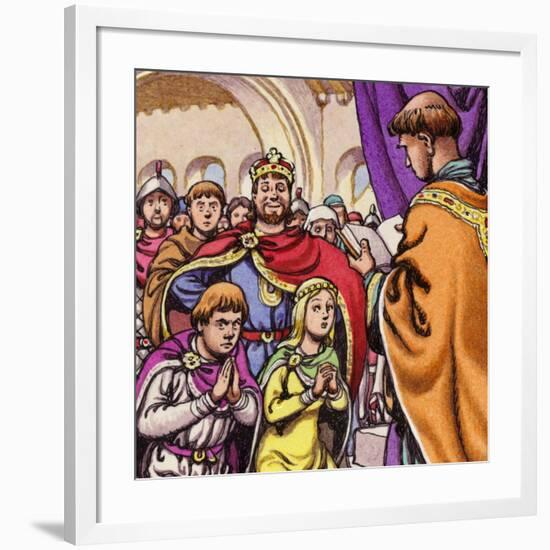 The Marriage of Wandrille, Later Saint Wandrille-Pat Nicolle-Framed Giclee Print