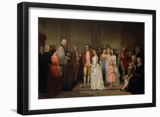 The Marriage of Washington, 1849-Junius Brutus Stearns-Framed Giclee Print