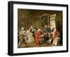 The Marriage Settlement, England, 1700s-null-Framed Giclee Print