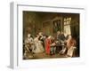 The Marriage Settlement, England, 1700s-null-Framed Giclee Print