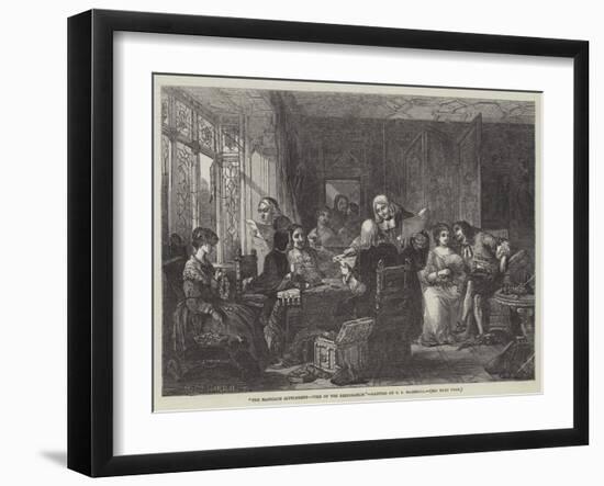 The Marriage Settlement, Time of the Restoration-Thomas Falcon Marshall-Framed Giclee Print