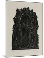 The Marriage-Eric Gill-Mounted Giclee Print
