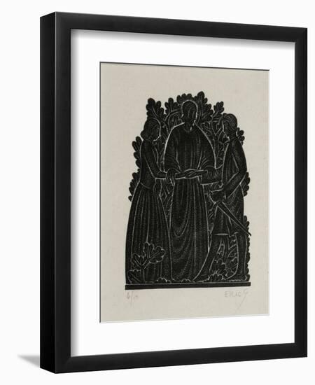 The Marriage-Eric Gill-Framed Giclee Print