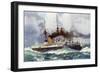 The "Mars" in the Channel Squadron, 1901-Charles Edward Dixon-Framed Giclee Print