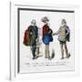 The Marshal of Souvre, M De Bellegarde and M De Pluvinel, 17th Century-null-Framed Giclee Print