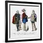 The Marshal of Souvre, M De Bellegarde and M De Pluvinel, 17th Century-null-Framed Giclee Print