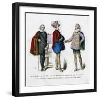 The Marshal of Souvre, M De Bellegarde and M De Pluvinel, 17th Century-null-Framed Giclee Print