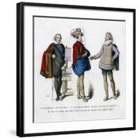 The Marshal of Souvre, M De Bellegarde and M De Pluvinel, 17th Century-null-Framed Giclee Print