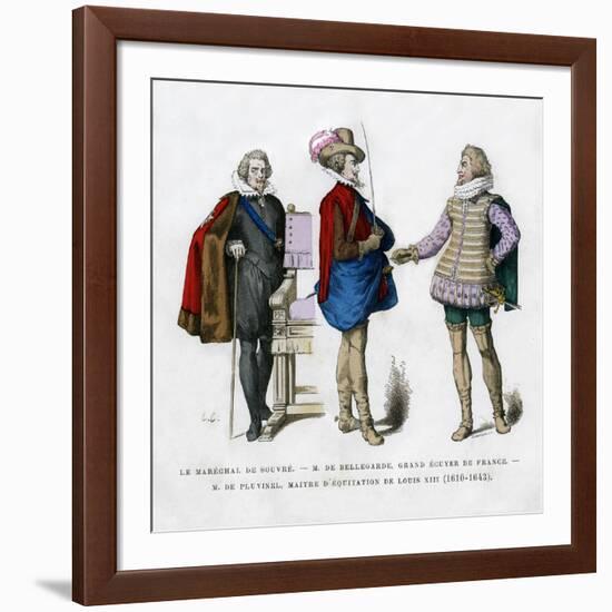 The Marshal of Souvre, M De Bellegarde and M De Pluvinel, 17th Century-null-Framed Giclee Print