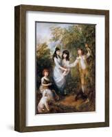 The Marsham Children, 1787-Thomas Gainsborough-Framed Giclee Print