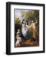 The Marsham Children, 1787-Thomas Gainsborough-Framed Giclee Print