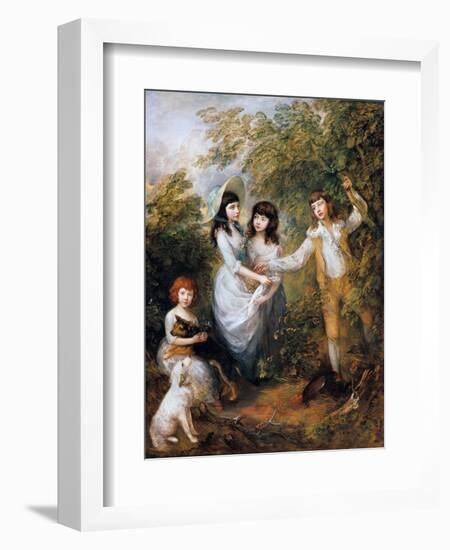 The Marsham Children, 1787-Thomas Gainsborough-Framed Giclee Print