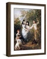 The Marsham Children-Thomas Gainsborough-Framed Giclee Print