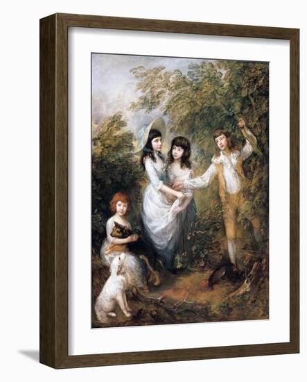 The Marsham Children-Thomas Gainsborough-Framed Giclee Print