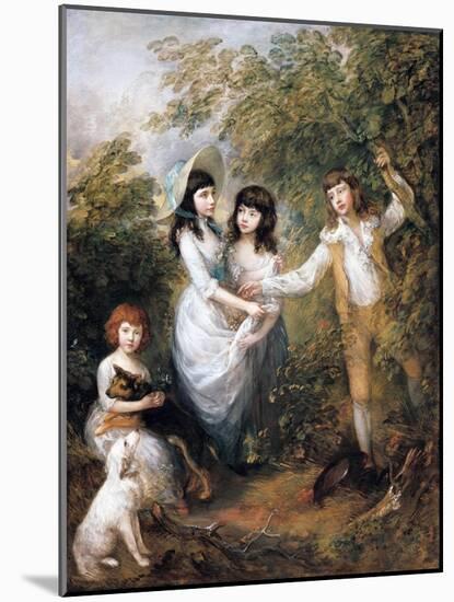 The Marsham Children-Thomas Gainsborough-Mounted Giclee Print
