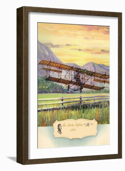 The Martin Biplane, 1909-Charles H. Hubbell-Framed Art Print