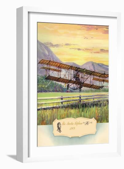 The Martin Biplane, 1909-Charles H. Hubbell-Framed Art Print