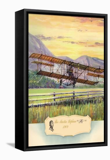 The Martin Biplane, 1909-Charles H. Hubbell-Framed Stretched Canvas